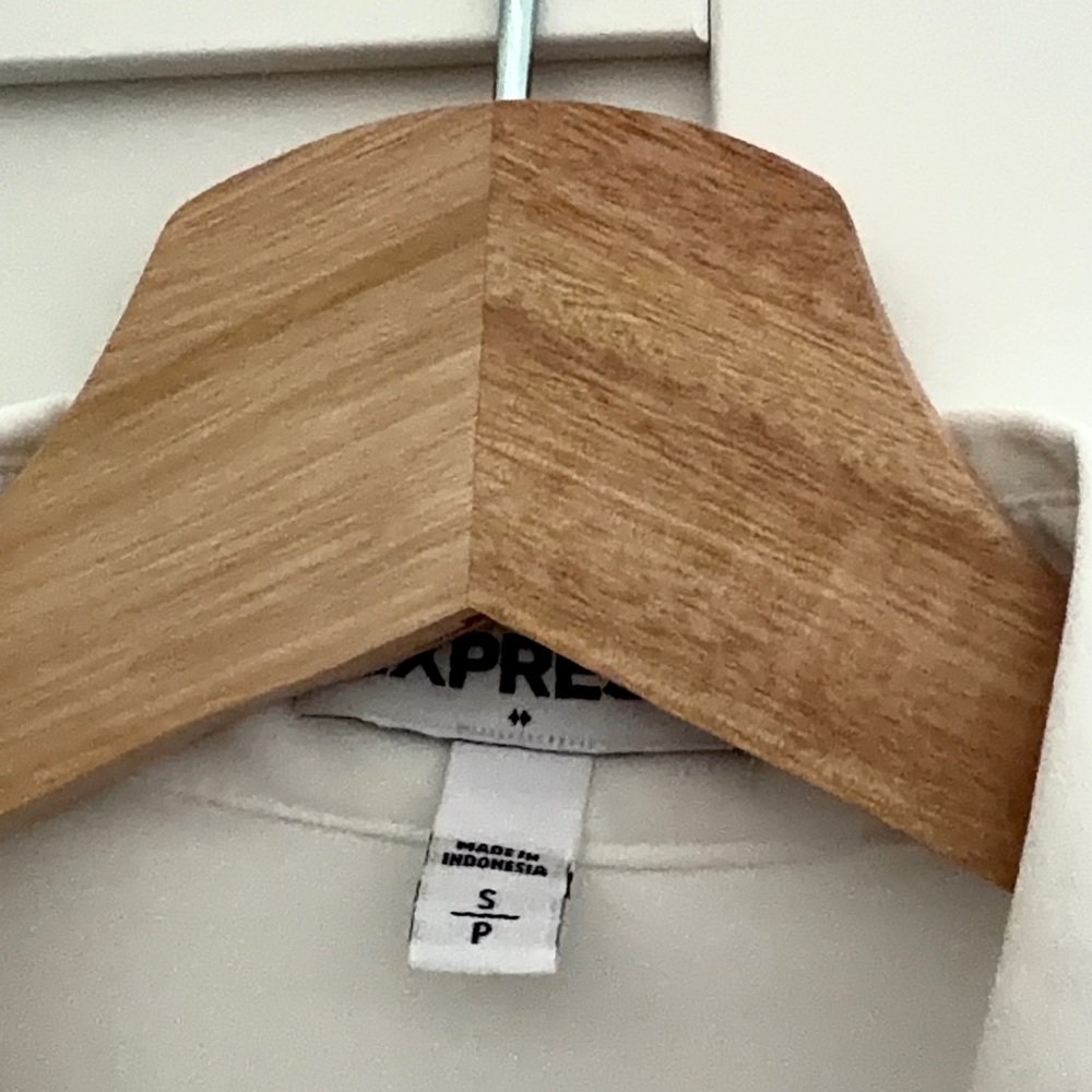 Express White Button Down Blouse - image 3